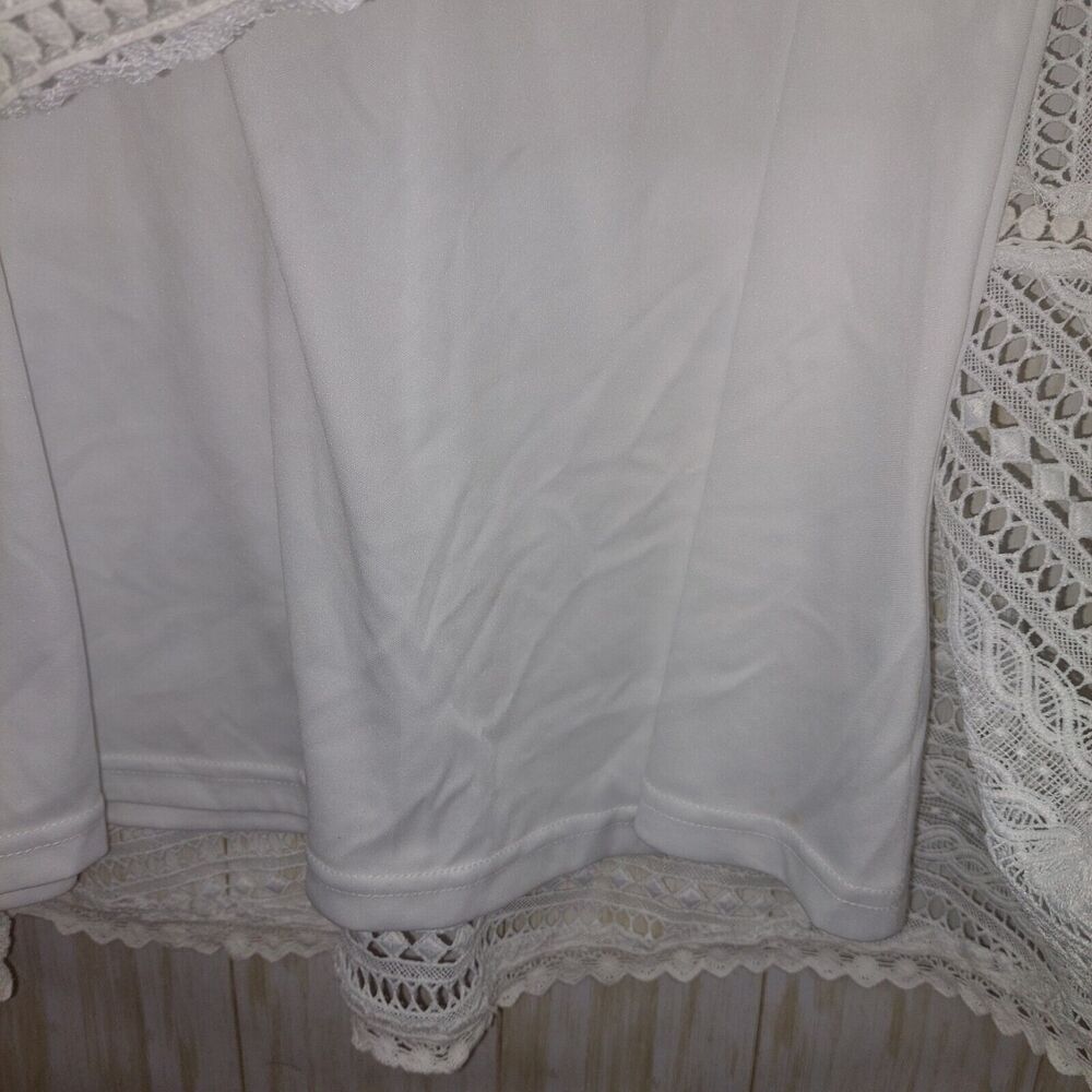 Doe & Rae Women’s Sheath~Size Small~ Sleeveless~Lace Overlay~Drop Waist~Lined - Picture 8 of 12